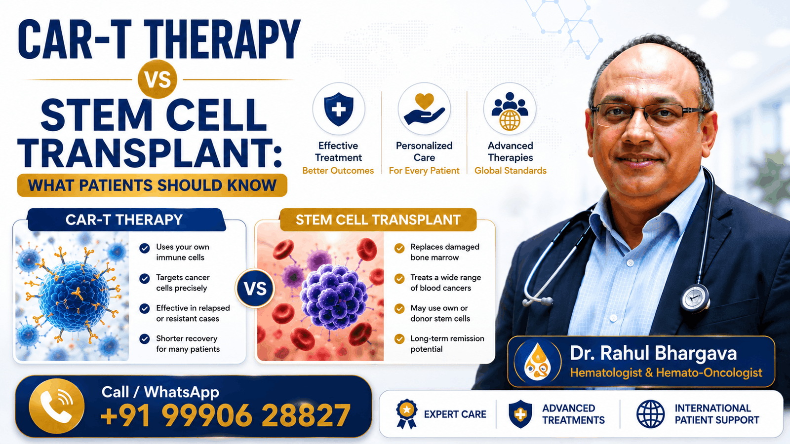 CAR-T Therapy vs Stem Cell Transplant: What Patients Should Know